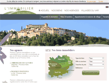 Tablet Screenshot of immobilierdescollines.fr